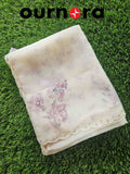 O11Q002- Organza Saree With Floral Patterns
