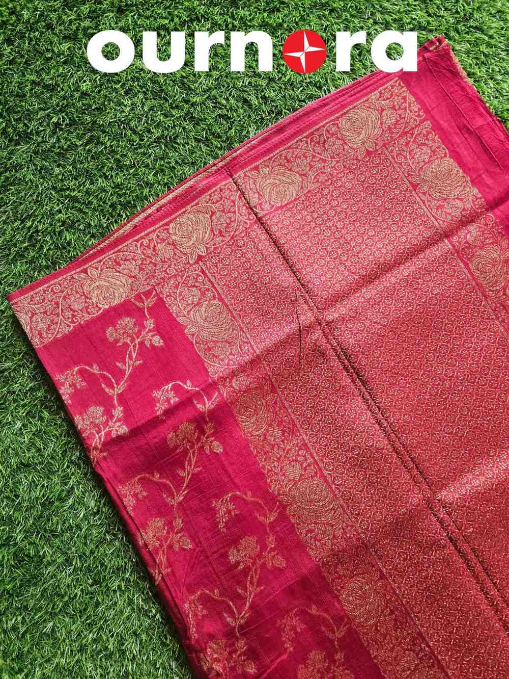O11B002 - BANARASI SAREE WITH FLORAL ZARI
