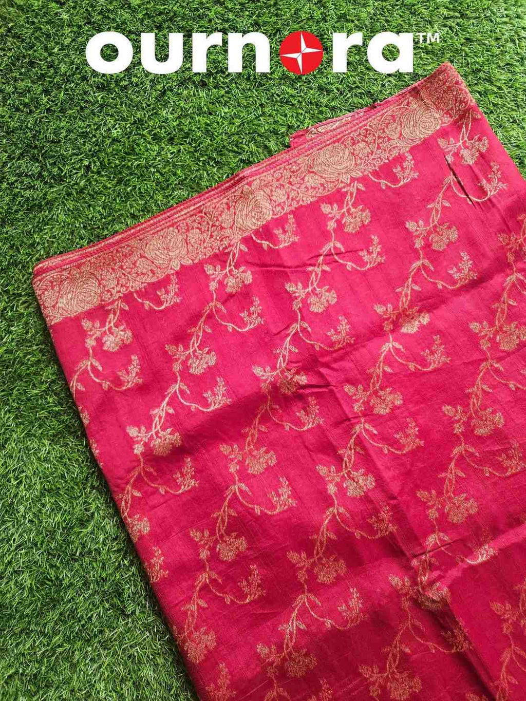 O11B002 - BANARASI SAREE WITH FLORAL ZARI