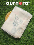 O11Q002 - Organza Saree With  Floral Patterns