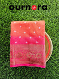 O11B001 - BANARASI SAREE WITH BANDHANI MOTIFS